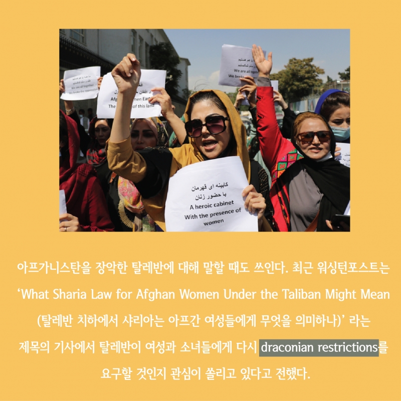 [찐영어] 번역기도 모르는 진짜영어 'Draconian'